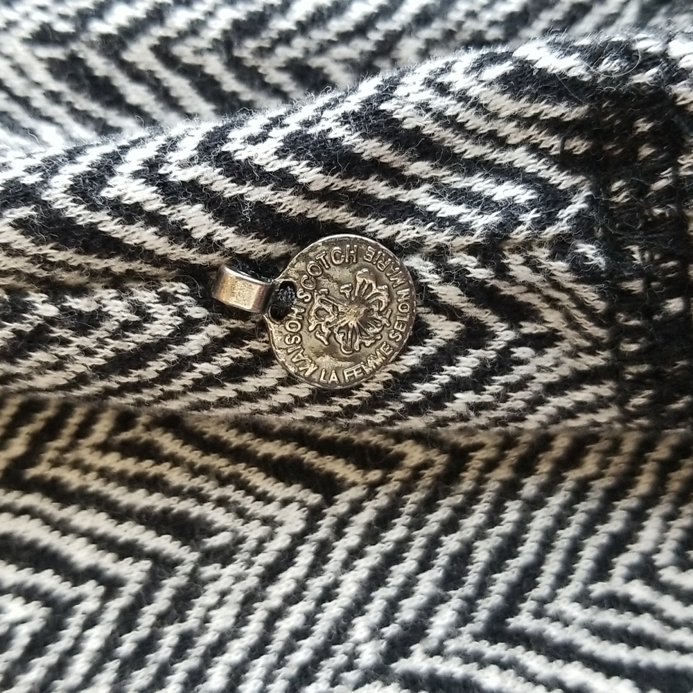 (1)(S) Maison Scotch Patterned Button Up Cozy Casual Long Sleeve T-Shirt - Picture 4 of 10